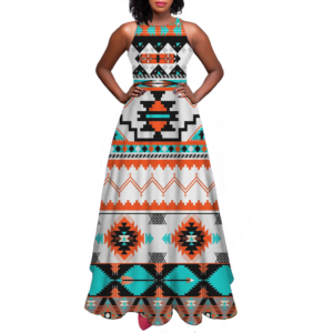 gb nat00152 pattern native sleeveless a line skirt