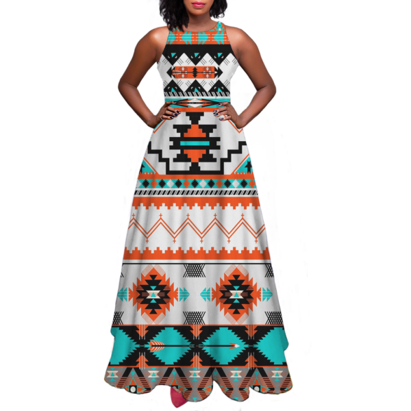 gb nat00152 pattern native sleeveless a line skirt