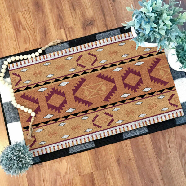 gb nat00185 pink pattern native doormat