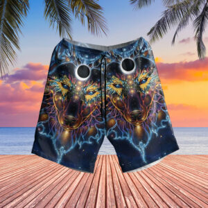 gb nat00194 wolf galaxy hawaiian shorts