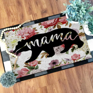 gb nat00195 mama bear flower rose native doormat 1