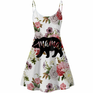 gb nat00195 mama bear flower rose strings dress