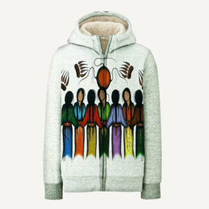 gb nat00221 native girls standing together native american 3d fleece hoodie