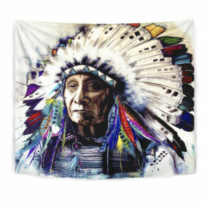 gb nat00234 chief native tapestry