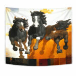 gb nat00252 horse running native tapestry