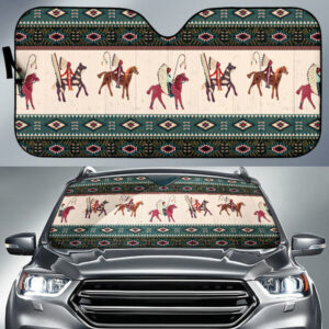 gb nat00284 native american chief horse auto sun shades 1