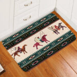 gb nat00284 native american chief horse doormat