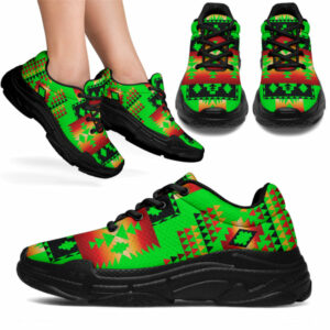 gb nat00302 01 green neon native tribes native american chunky sneakers 1
