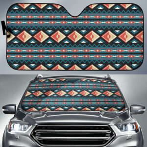 gb nat00315 diamond pattern native american auto sun shades