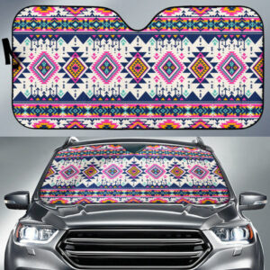 gb nat00316 pink pattern native american auto sun shades 1