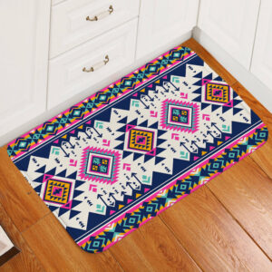 gb nat00316 pink pattern native american doormat