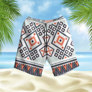 gb nat00318 purple tribal design pattern hawaiian shorts