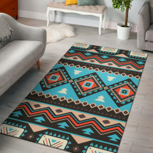 gb nat00319 tribal line shapes ethnic pattern area rug