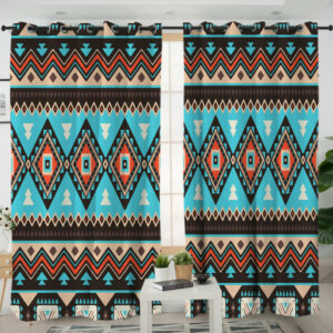 gb nat00319 tribal line shapes ethnic pattern living room curtain