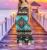 gb nat00319 tribe design native american maxi dress