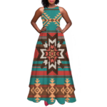gb nat00320 pattern native sleeveless a line skirt