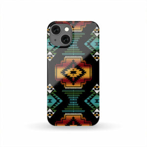 gb nat00321 native american patterns black red phone case 1