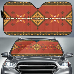 gb nat00331 geometric pattern red auto sun shades