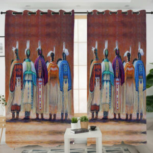 gb nat00350 five chief native american living room curtain 1