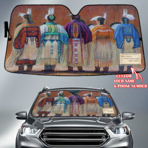 gb nat00350 pattern native american custom name auto sun shades