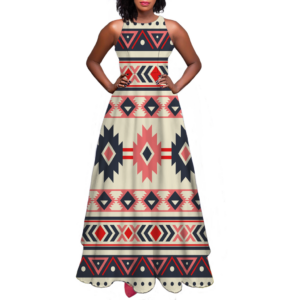 gb nat00375 pattern native sleeveless a line skirt