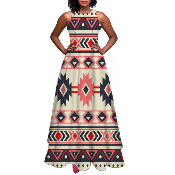 gb nat00375 pattern native sleeveless a line skirt