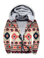 gb nat00375 pink navy pattern native 3d fleece hoodie