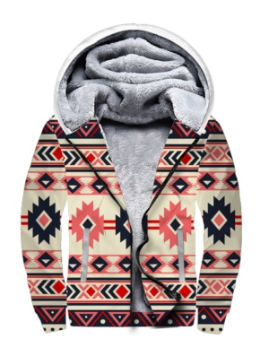 gb nat00375 pink navy pattern native 3d fleece hoodie