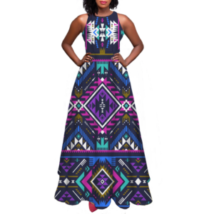 gb nat00380 pattern native sleeveless a line skirt