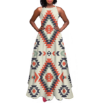 gb nat00389 pattern native sleeveless a line skirt