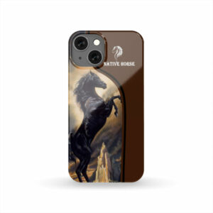 gb nat00396 black horse native phone case 1