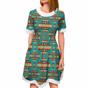 gb nat00402 04 blue pattern native adult christmas dress