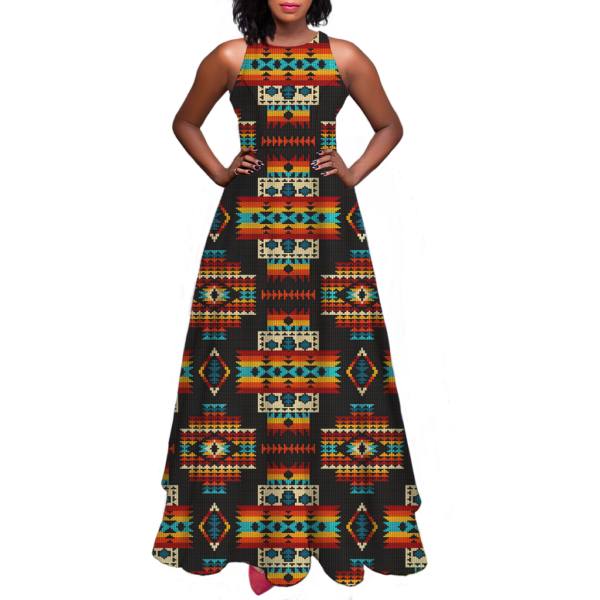 gb nat00402 pattern native sleeveless a line skirt