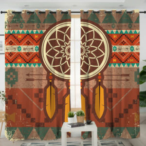 gb nat00404 pattern dream catcher native living room curtain 1