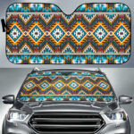 gb nat00406 yellow aztec geometric auto sun shades