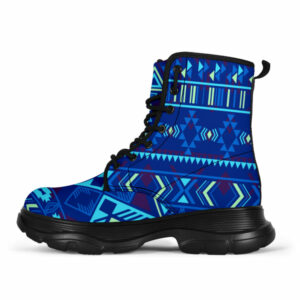 gb nat00407 navy pattern native chunky boots 1