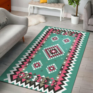 gb nat00415 03 ethnic geometric pink pattern area rug 1