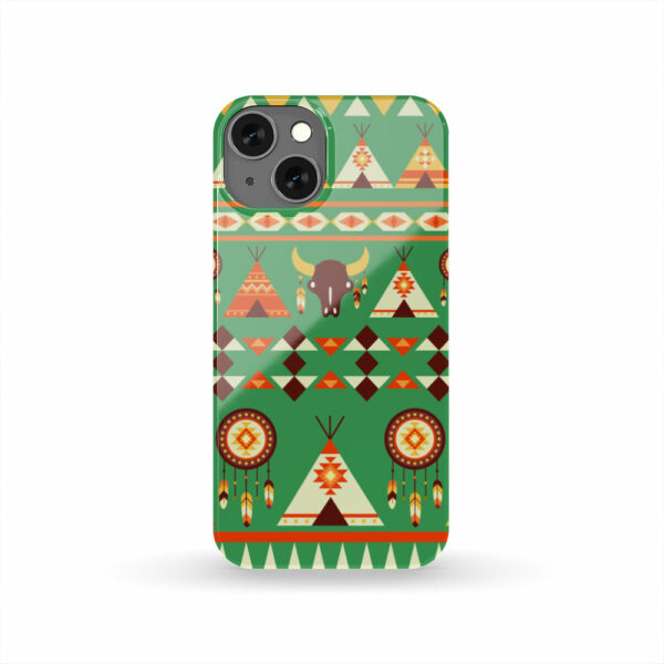 gb nat00426 green bison pattern phone case