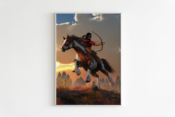 Native American Canvas Indian 2024 49native Com   Gb Nat00431 Hunting Chief Native Canvas 1 