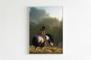 gb nat00432 indian chief riding horse canvas 1