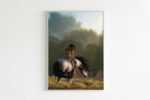 gb nat00432 indian chief riding horse canvas