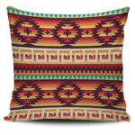 gb nat00433 geometric pattern pink pillow covers