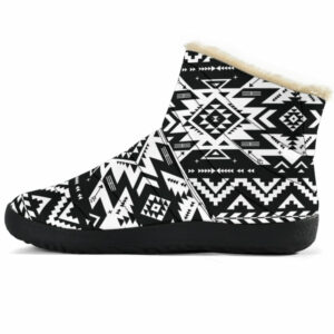 gb nat00441 black pattern native cozy winter boots 1
