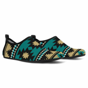 gb nat00509 green ethnic aztec pattern aqua shoes 1