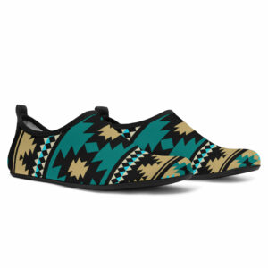gb nat00509 green ethnic aztec pattern aqua shoes