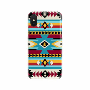 gb nat00511 blue red pattern native phone case 1