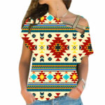 gb nat00512 full color southwest pattern cross shoulder shirt
