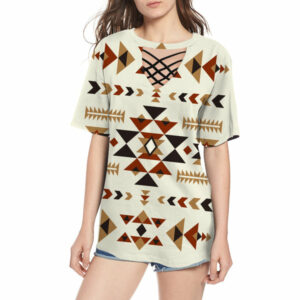 gb nat00514 ethnic pattern design round neck hollow out tshirt 1