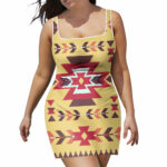 gb nat00515 vector tribal native neckline dress