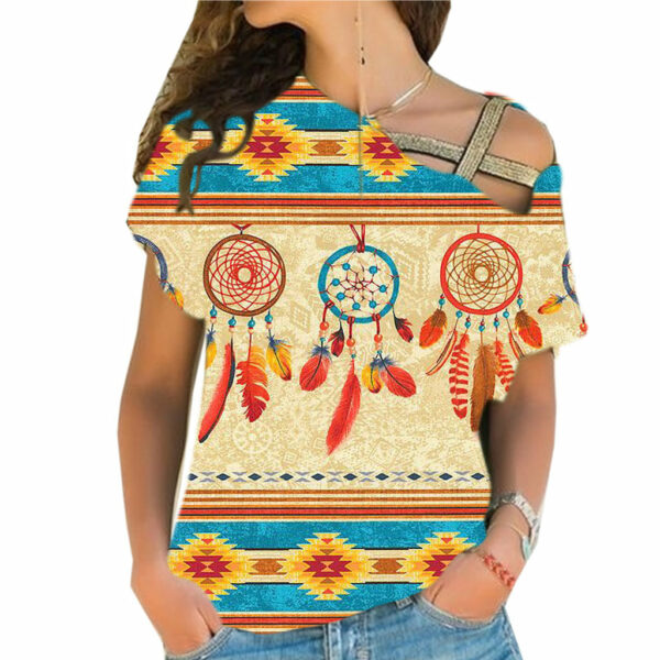 gb nat00524 feather dream catchers cross shoulder shirt